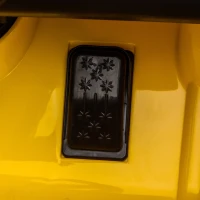 HOMCOM Kinderauto elektrische auto kindervoertuig voor 3-8 jaar met MP3 geel(m-9)