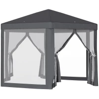Outsunny tuinpaviljoen 390 x 390 x 250 cm(m-11)