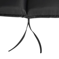 Outsunny Polyester High Back Outdoor Garden Chair Replacement Cushion Grey(m-10)