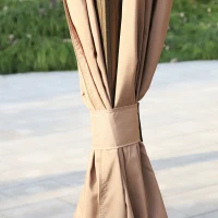 Outsunny Paviljoen tuintent opvouwbare tent partytent waterdicht met 4 dubbele zijwanden(m-6)