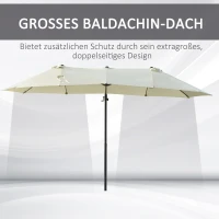 Outsunny parasol met slinger 270 cm x 440 cm x 250 cm(m-4)
