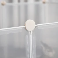 Kojec DIY Kojec dla szczeniąt Kojec dla małych zwierząt 12 paneli biały(m-9)