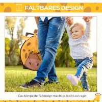 HOMCOM Campingstuhl für Kinder, Moonchair für Kinder, niedliches Design, Gelb(m-4)