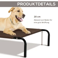 PawHut Hondenmand hondenbed kattenmand slaapplaats met hoes 130 x 80 x 20 cm bed(m-5)