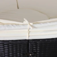 Rattanowa wyspa, komplet wypoczynkowy z daszkiem przeciwsłonecznym, komplet stół z krzesłami, poduszki, metal, kremowa(m-9)