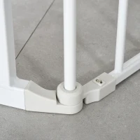 Barierka dla psów Barierka ochronna Bramka dla psów 3 elementy tworzywo sztuczne biały(m-8)