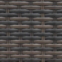 Outsunny Rattan Garden Furniture Side Table Patio Frame Tempered Glass New - Brown(m-9)