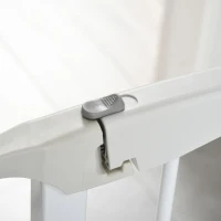 Barierka dla psów Barierka ochronna Bramka dla psów 3 elementy tworzywo sztuczne biały(m-7)