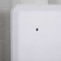 HOMCOM Hollywood Makeup Mirror with 12 Dimmable Bulbs, Multiple Color Modes, Table Top Vanity Mirror for Dressing Table, Smart Touch Control, Plug in(m-10)