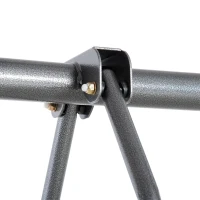 Outsunny schommelframe voor kinderen 3-10 jaar, groen+zwart, 365 x 138 x 175 cm(m-9)