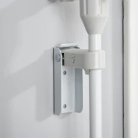 Barierka dla psów Barierka ochronna Bramka dla psów 3 elementy tworzywo sztuczne biały(m-9)