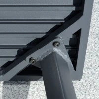 Outsunny 4-częściowy zestaw mebli ogrodowych, sofa, fotel, stolik, polirattan, aluminium w kolorze szarym(m-7)