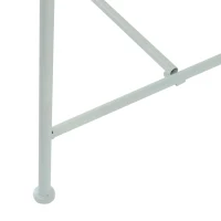 Tuinbank zitbank bloemenbank parkbank tuinmeubilair 2-zits metaal wit(m-9)