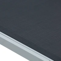 Leżak ogrodowy Outsunny, leżak relaksacyjny, 5-stopniowe oparcie, metal, 170 x 58 x 97 cm(m-9)