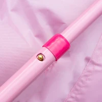 HOMCOM opvouwbare campingstoel voor kinderen tussen 3 en 5 jaar roze Ø50 x 49H cm(m-7)