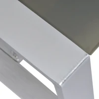 Outsunny 4 Pieces Patio Furniture Set Outdoor Aluminum Garden Conversation Set with Tempered Glass Coffee Table and Cushions(m-9)