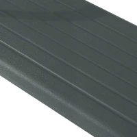 Outsunny Metal Frame 2 Seater Bench-Black, Atrovirens Slat(m-9)