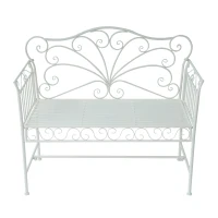 Outsunny Heavy-Duty Garden Bench-White(m-13)