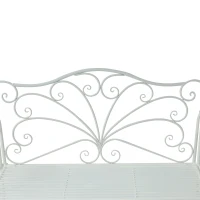 Outsunny Heavy-Duty Garden Bench-White(m-8)