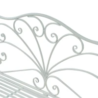 Outsunny Heavy-Duty Garden Bench-White(m-7)