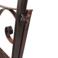 Outdoor Iron Rocking Chair-Bronze Red(m-9)