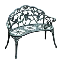 Outsunny Cast Aluminum Garden Bench-Antique Green(m-13)