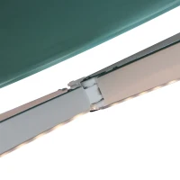 Outsunny 3.5x2.5m Motorised Aluminium Awning w/ Remote Green(m-9)