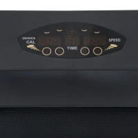 HOMCOM Elektrische loopband met LCD-display inklapbare fitnessapparaat 1-6 km/u staal(m-8)