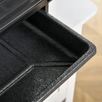 PawHut Terrarium vivarium boîte pour reptiles 32 x 32 x 46 cm avec passe-câble, fond en ABS, plateau amovible noir(m-9)