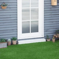 Outsunny Set of 10 30 x 30cm Artificial Turf Pieces, 25mm Pile(m-10)