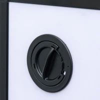 PawHut Terrarium vivarium boîte pour reptiles 32 x 32 x 46 cm avec passe-câble, fond en ABS, plateau amovible noir(m-8)