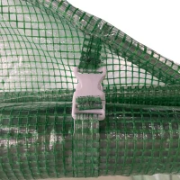 Outsunny Walk in Polytunnel Greenhouse with Windows and Door for Garden and Backyard, Green(m-5)