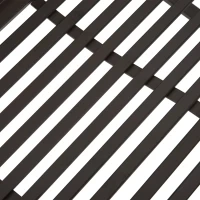 Outsunny Panchina da Giardino Verniciatura a Polvere Doppio Sedile per Giardino, Parco, Cortile in Ferro, Marrone 118 x 60 x 94cm marrone(m-6)