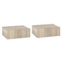 Homcom Comodine Suspendate 40×30 cm in Stil Modern – Legno(m-1)