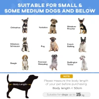 PawHut Raised Pet Bed, with Removable Cushion, for Small and Medium Dogs - Black(m-6)