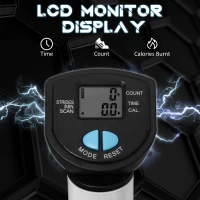 HOMCOM Twister Stepper Height Adjustable Step Machine, with LCD Screen - Blue(m-4)