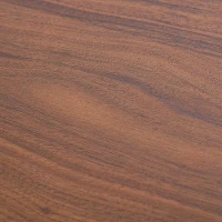 HOMCOM Tavolo da Pranzo Stile Industriale, Tavolo da Cucina Moderno in Legno Rettangolare 120x60x75cm Nero e Color Noce(m-8)