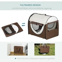 PawHut hondenbox inklapbare hondentransportbox dier 2 kleuren 5 maten(m-8)