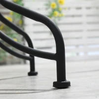 Outsunny 3 Piece Garden Bistro Set, Folding Patio Chairs and Mosaic Tabletop for Outdoor, Balcony, Poolside, Light Blue(m-8)