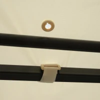 Altana pawilon ogrodowy markiza przeciwsłoneczna ze składanym bocznym dachem ochrona UV 3x2,5 m(m-8)