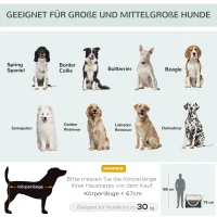 TRANSPORTER DLA PSA KOTA TORBA XXL SKŁADANA ciemnoszaro-kremowa(m-7)