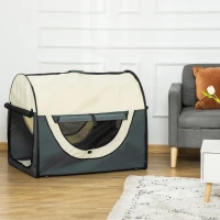 TRANSPORTER DLA PSA KOTA TORBA XXL SKŁADANA ciemnoszaro-kremowa(m-2)