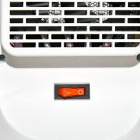 HOMCOM Heizgerät Heizlüfter 2000W Elektroheizer Keramik Heizturm mit Fernbedienung 12-Stunden-Timer Oszillation Heizer Heizung Kunststoff Weiß Ø15,1 x 50,9H cm(m-9)