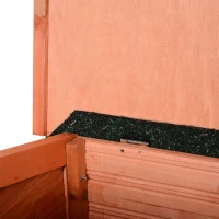 Outsunny Armário de Jardim de Madeira 128x50x90cm 0,48m² Armário para Armazenamento de Ferramentas com Teto Asfáltico 2 Prateleiras e 2 Portas com Fechadura para Exterior Terraço Madeira(m-9)