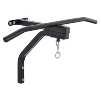 HOMCOM Boxsackhalterung Wandhalterung Boxsack Sandsack Halterung bis 130 kg Tragkraft 93x47x51cm Schwarz(m-11)