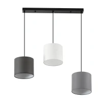 Lampa sufitowa Żyrandol z 3 wiszącymi łańcuchami i 3 oprawami żarówki E14(m-11)