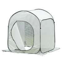 Outsunny Mini Serra Pieghevole Apertura Pop-Up con Sacca, 90x90x110cm(m-1)