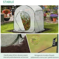 Outsunny Mini Serra Pieghevole Apertura Pop-Up con Sacca, 90x90x110cm(m-6)