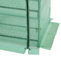 Outsunny Serra da Balcone per piante, Serra da Giardino con 4 scomparti 70×50×160cm, Verde(m-9)