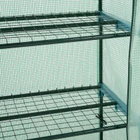 Outsunny Serra da Balcone per piante, Serra da Giardino con 4 scomparti 70×50×160cm, Verde(m-4)